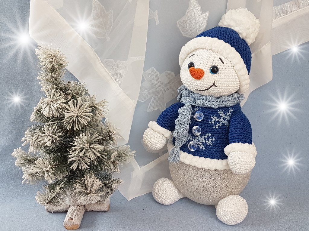 Weihnachtslampe Schneemann Flocke