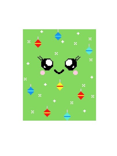 Häkelmuster * X-Mas TREE - WeihnachtsBauM * Grafik für Fm Decke