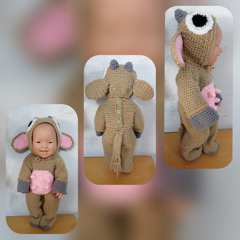 Puppenkostüm Kuh 39 cm - Bild 3