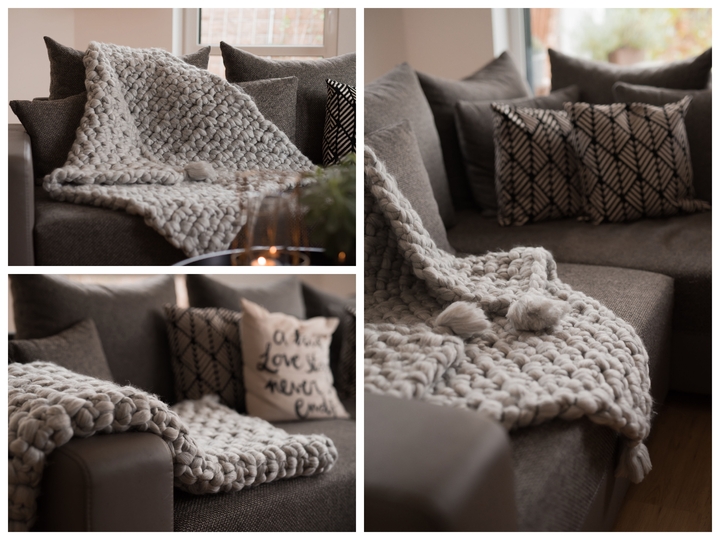 - COCON - Decke oder Teppich häkeln aus dickem Dochtgarn, perfekt für Interieur Deko und Babyfotografie, Wohndeko, in Hyggestyle, Hygge,