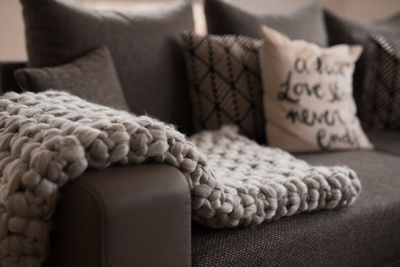 - COCON - Decke oder Teppich häkeln aus dickem Dochtgarn, perfekt für Interieur Deko und Babyfotografie, Wohndeko, in Hyggestyle, Hygge,