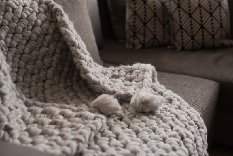 - COCON - Decke oder Teppich häkeln aus dickem Dochtgarn, perfekt für Interieur Deko und Babyfotografie, Wohndeko, in Hyggestyle, Hygge,