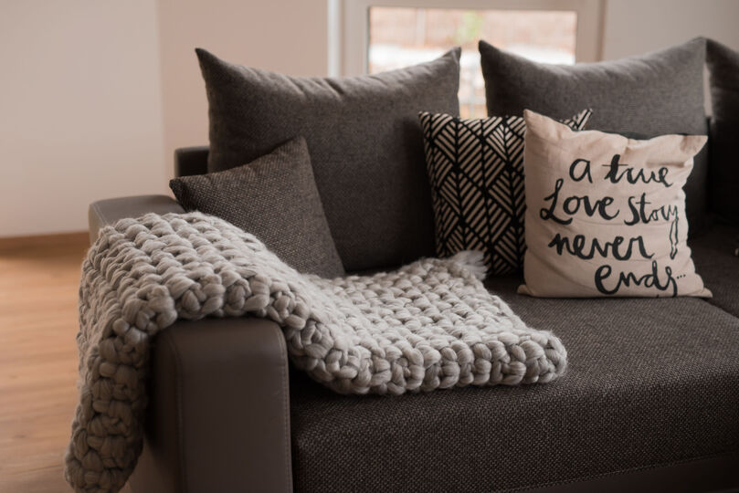 - COCON - Decke oder Teppich häkeln aus dickem Dochtgarn, perfekt für Interieur Deko und Babyfotografie, Wohndeko, in Hyggestyle, Hygge,