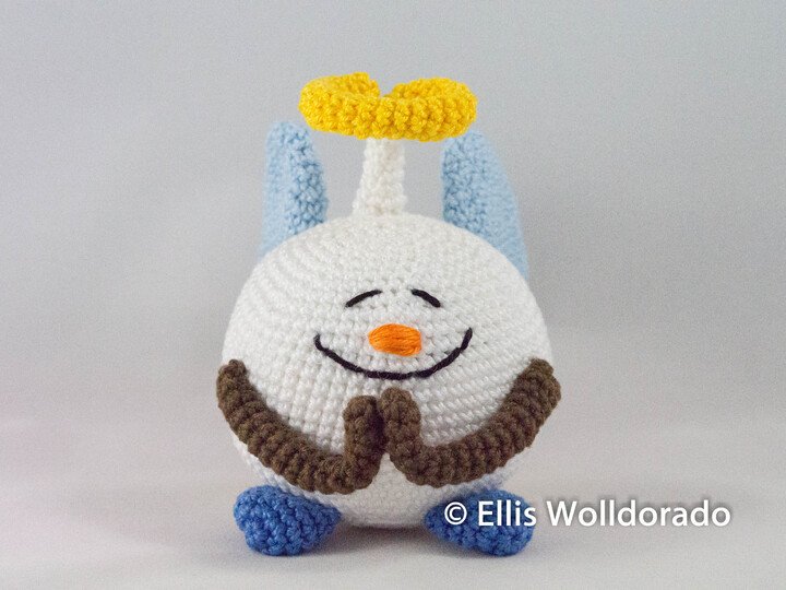 Schnee-Engel Benedikt, Amigurumi, Häkelanleitung
