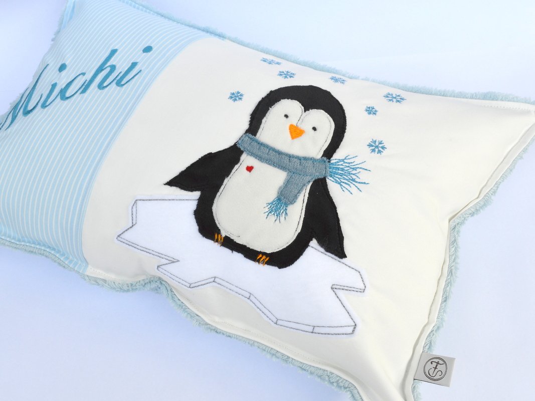 Stickdatei Pingin auf Eisscholle 13x18cm