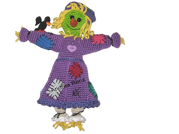 scarecrow, PDF crochet pattern, tutorial, ebook, amigurumi, bogle, boggle autumnal deco