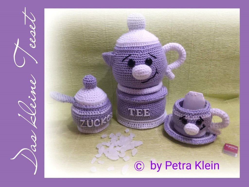 Häkelanleitung / Amigurumi / Das kleine Tee-Set