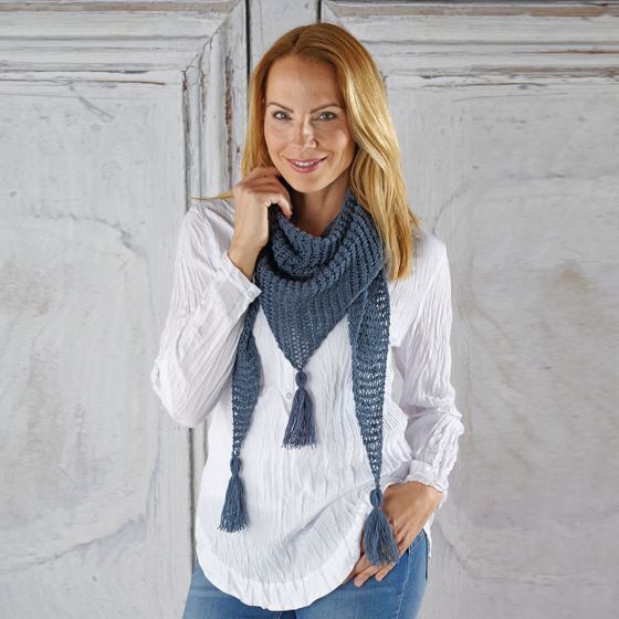 Strickanleitung Dreiecktuch "Cablé Gitti" 760052 - Bild 2