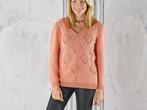 Strickanleitung Damenpullover "Macau" 760076