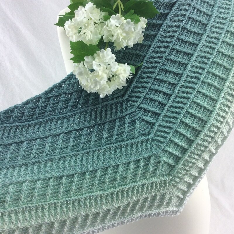 Häkelanleitung Tuch "Winterzauber" - Bild 5