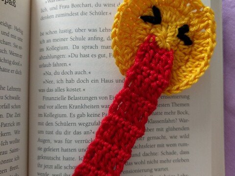 Lesezeichen "Streckdiezungeraus" und "Ichkönnte..." Sag es mit Smileys