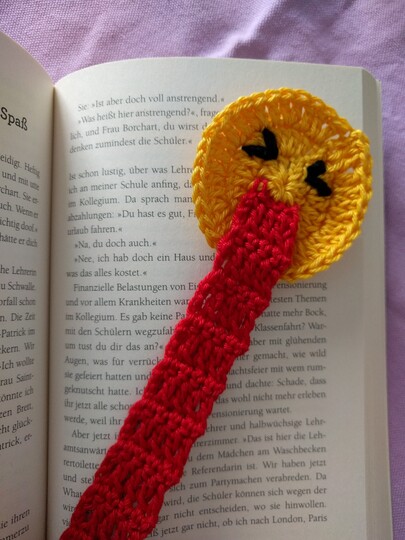 Lesezeichen "Streckdiezungeraus" und "Ichkönnte..." Sag es mit Smileys