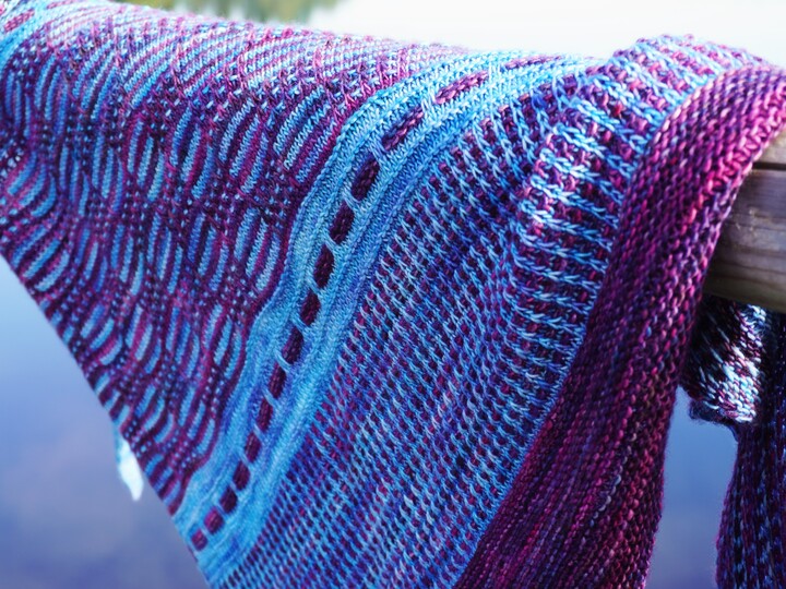 Shawl "Fjord Diver", knitting pattern