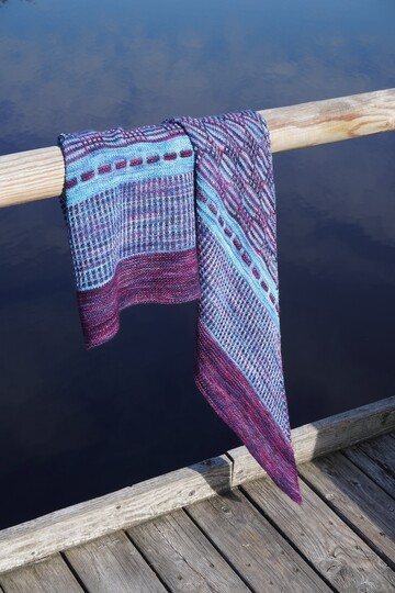 Shawl "Fjord Diver", knitting pattern