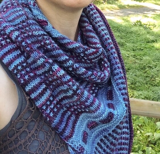 Shawl "Fjord Diver", knitting pattern