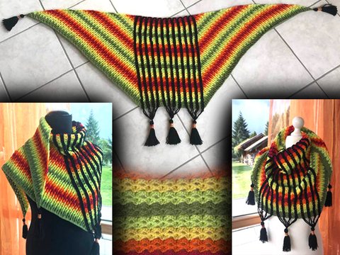 Dreieckstuch "Colourskate"