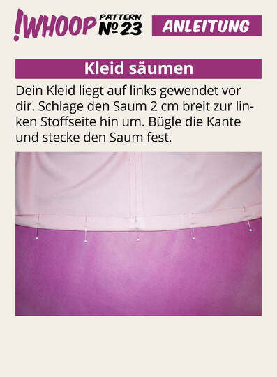 !Whoop No 23 Kleid Schnittmuster & Nähanleitung 32-46