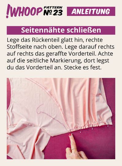 !Whoop No 23 Kleid Schnittmuster & Nähanleitung 32-46