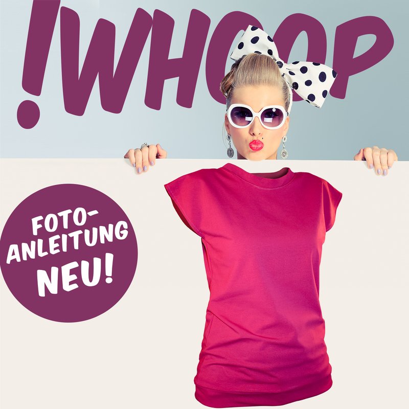 !Whoop No 28 T-Shirt Schnittmuster &amp; Nähanleitung 32-46