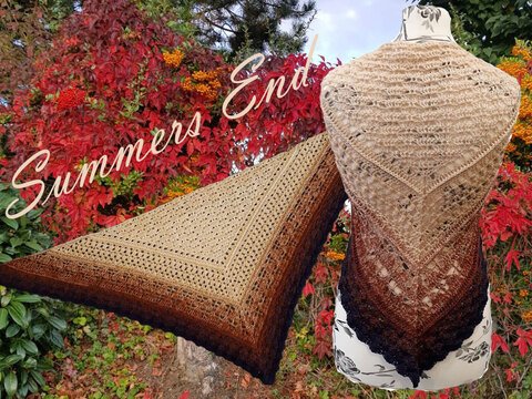 Häkelanleitung Dreieckstuch Summers End
