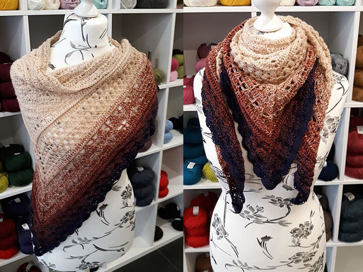 Häkelanleitung Dreieckstuch Summers End