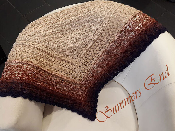 Häkelanleitung Dreieckstuch Summers End