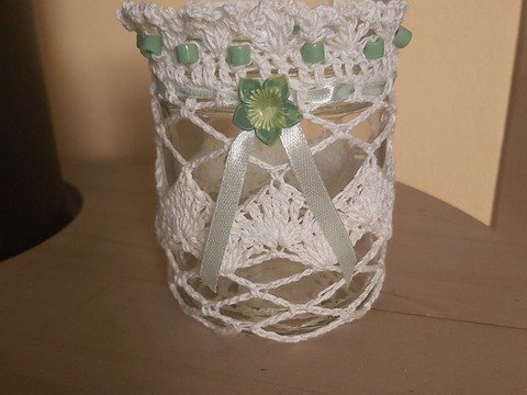 Häkel - Bastelanleitung Windlicht