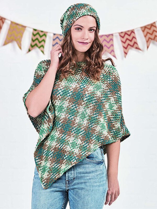 PONCHO MIT MÜTZE SUMMER-TARTAN - Bild 5