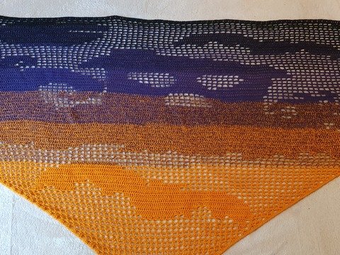 Motivtuch Spukhaus Häkelanleitung