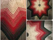 Weihnachtsbaumdecke "Annes Stern"