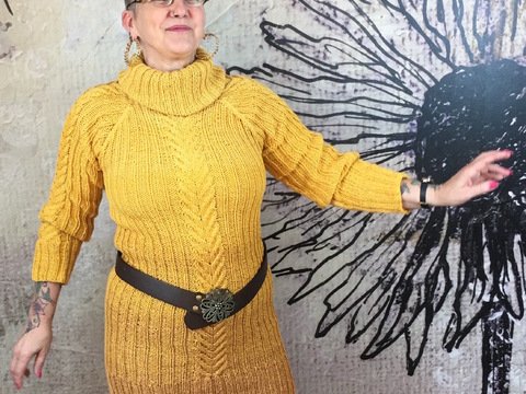 Zopfpullover "Herbstgold"