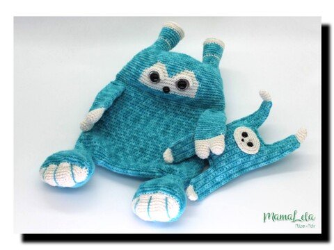 Schnuffeltuch Monsterchen - Häkelanleitung