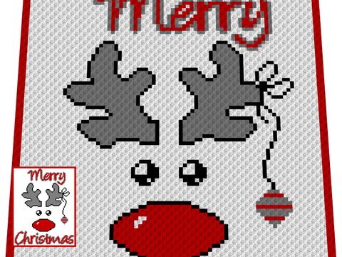 Häkelmuster *RUDOLPH * Grafik für C2C Decke