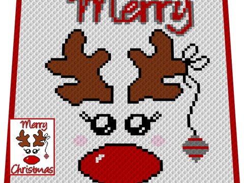 Häkelmuster * Rudinchen * Grafik für C2C Decke