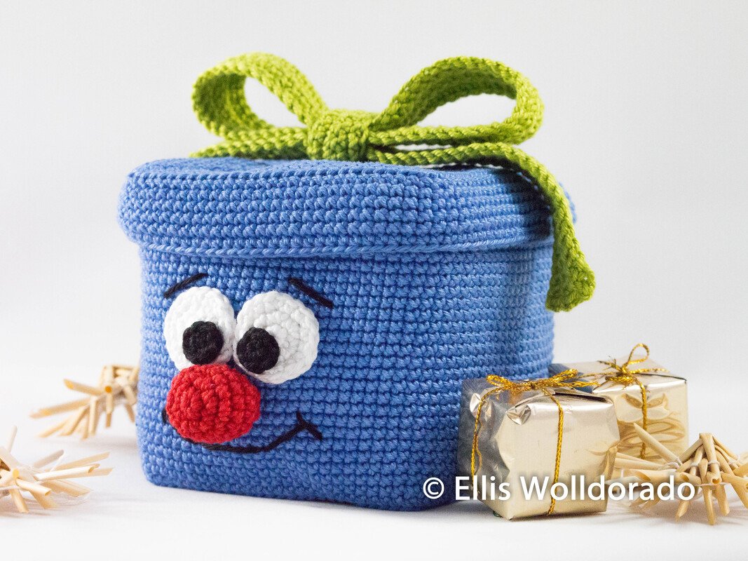 Geschenkschachtel Oskar (befüllbar), Häkelanleitung - Bild 2