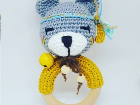 Häkelanleitung Greifling Bär