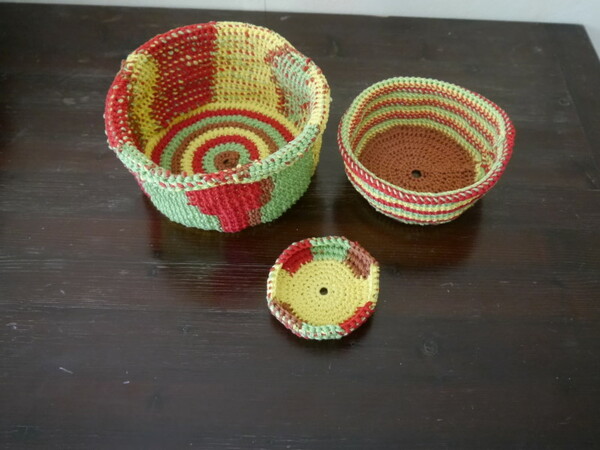 crocheting pattern basket set Akiba