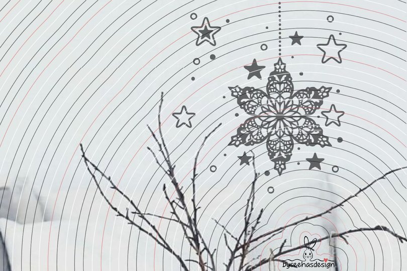 Weihnachtssterne Plotterdatei SVG DXF