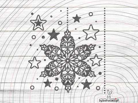 Weihnachtssterne Plotterdatei SVG DXF