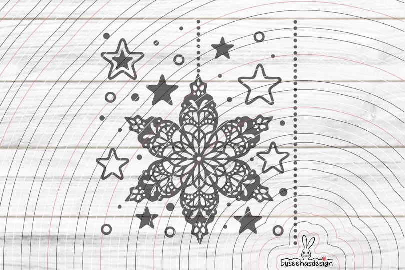 Weihnachtssterne Plotterdatei SVG DXF
