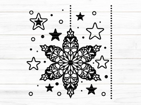 Weihnachtssterne Plotterdatei SVG DXF FCM
