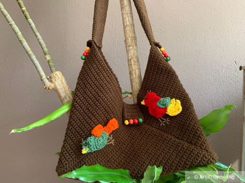 Häkelanleitung - Schultertasche "HERBSTMORGEN"