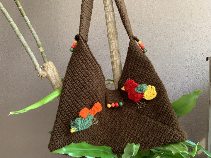 Häkelanleitung - Schultertasche "HERBSTMORGEN"