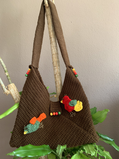 Häkelanleitung - Schultertasche "HERBSTMORGEN"