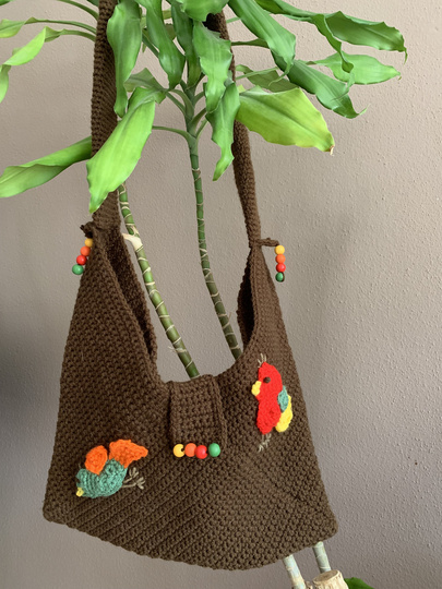 Häkelanleitung - Schultertasche "HERBSTMORGEN"