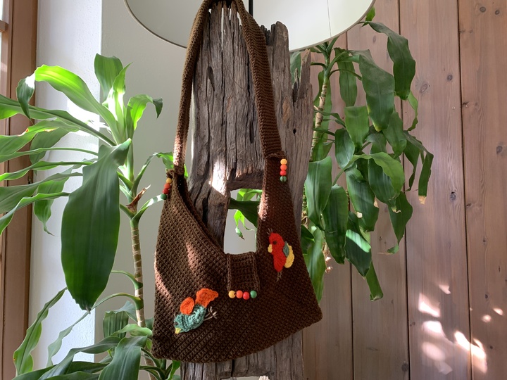 Häkelanleitung - Schultertasche "HERBSTMORGEN"