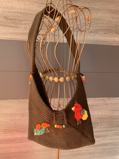 Häkelanleitung - Schultertasche "HERBSTMORGEN"