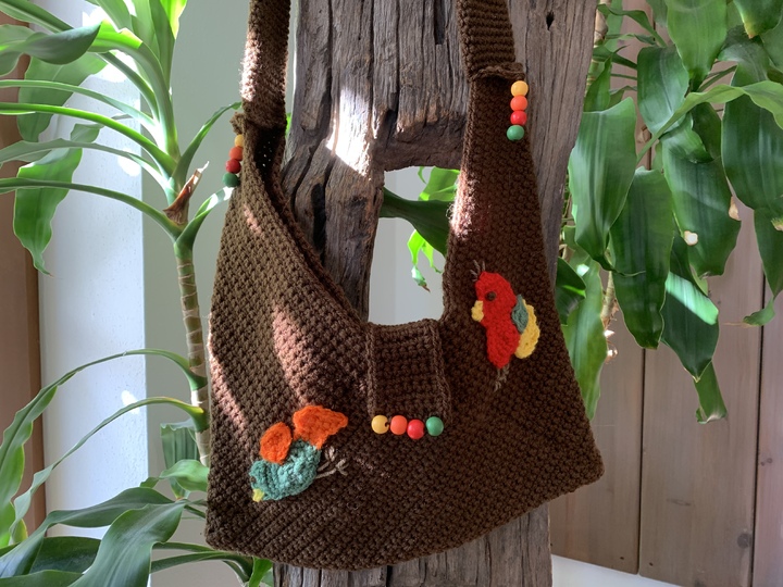 Häkelanleitung - Schultertasche "HERBSTMORGEN"