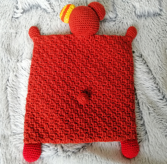 Häkelanleitung - Schnuffeltuch "Regenbogen Teddy"