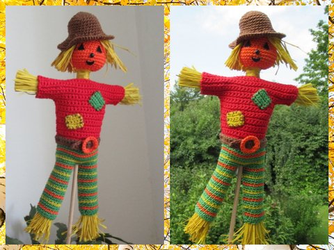 Häkelanleitung Vogelscheuche Victor